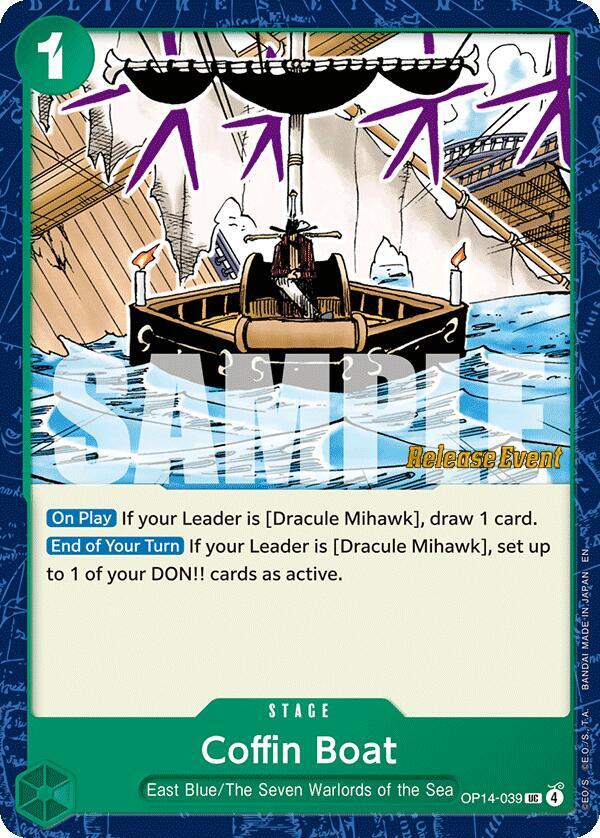 Coffin Boat - The Azure Sea's Seven Release Event Cards - One