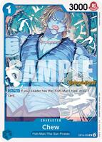 Chew - The Azure Sea's Seven Release Event Cards - One Piece Card