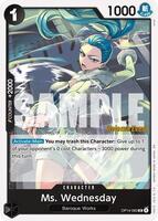 Ms. Wednesday - The Azure Sea's Seven Release Event Cards - One