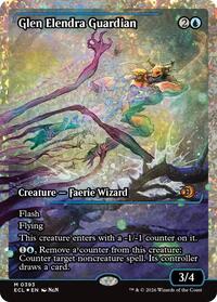 Glen Elendra Guardian (0393) (Showcase) (Fracture Foil) - Lorwyn Eclipsed
