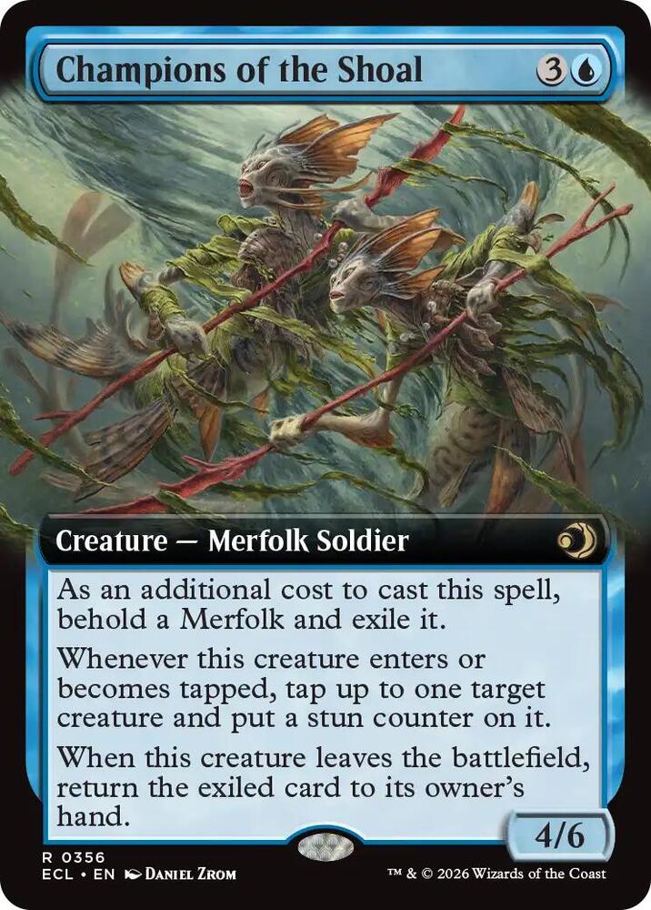Champions of the Shoal (Extended Art) - Lorwyn Eclipsed - Magic