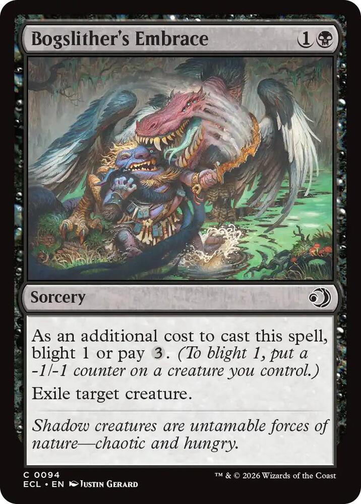 Bogslither's Embrace - Lorwyn Eclipsed - Magic: The Gathering - TCGplayer.com Bogslither's Embrace - Lorwyn Eclipsed - Magic: The Gathering - TCGplayer.com