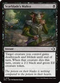 Scarblade's Malice - Lorwyn Eclipsed - Magic: The Gathering card