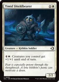 Timid Shieldbearer - Lorwyn Eclipsed - Magic: The Gathering card