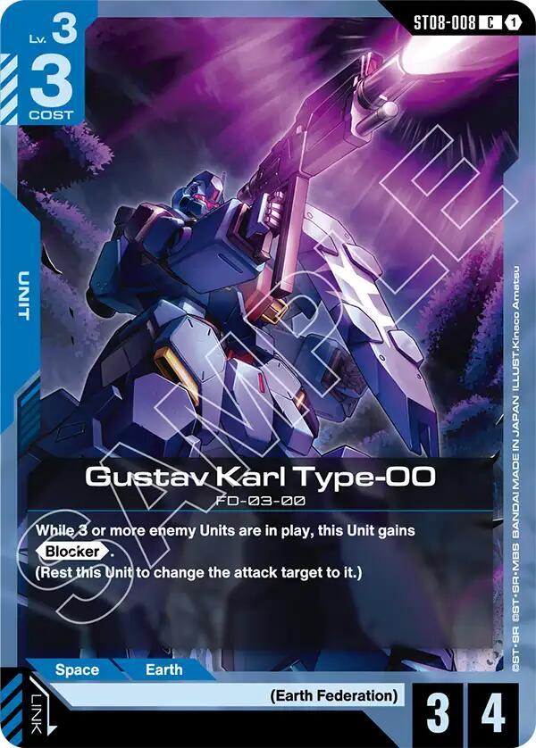 GKカート Gustav Karl Type-00 - Starter Deck 08: Flash of Radiance - Gundam