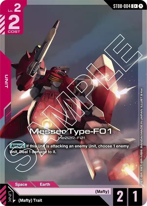 Messer Type-F01 (C+) - Starter Deck 08: Flash of Radiance - Gundam