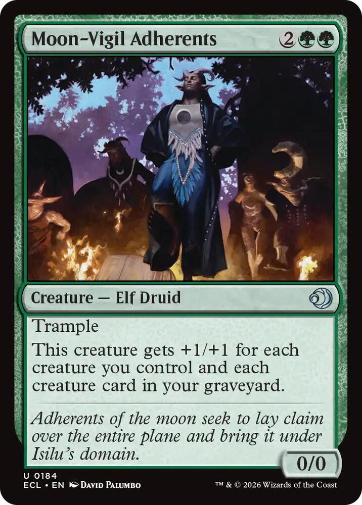 Moon-Vigil Adherents 184 card