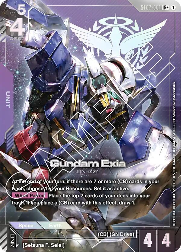 Gundam Exia (ST07-001) (LR+) - Starter Deck 07: Celestial Drive