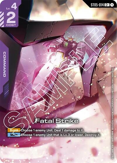 Fatal Strike (C+) Starter Deck 07: Celestial Drive C+ Gundam card — value and price