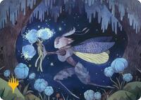 Bitterbloom Bearer Art Card (Gold-Stamped Planeswalker Symbol)