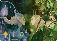 Trystan's Command Art Card (Gold-Stamped Planeswalker Symbol)