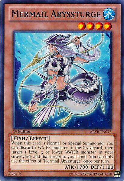 Yu-Gi-Oh! - Mermail Abyssturge (ABYR-EN017) - Abyss Rising - 1st Edition - Rare
