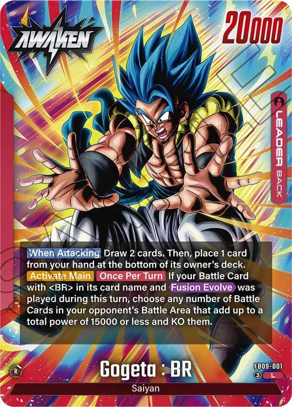 Gogeta : BR - FB09-001 - Dual Evolution - Dragon Ball Super