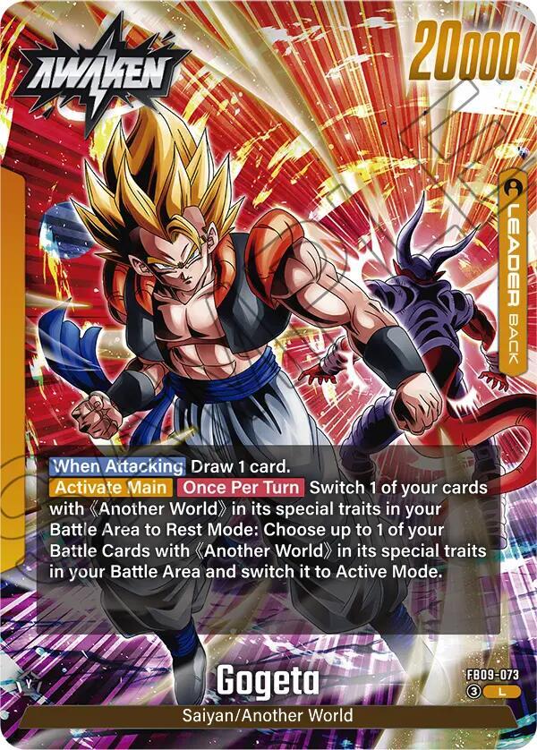 ドラゴンボールカード Gogeta FB-09 Son Goku/Vegeta // Gogeta - Dual Evolution - Dragon Ball Super