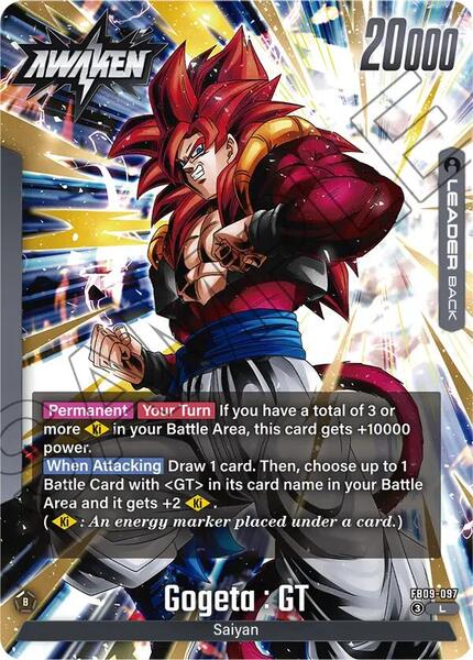 Gogeta : GT - Dual Evolution - Dragon Ball Super: Fusion World