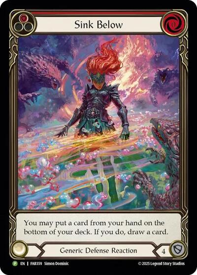 Sink Below (Red) - FAB359 Flesh and Blood: Promo Cards card price