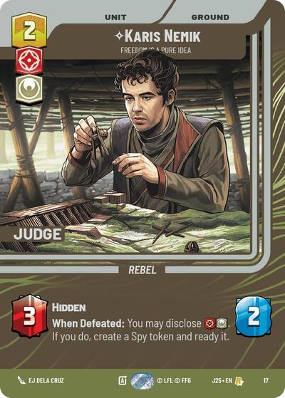 Karis Nemik - Freedom is a Pure Idea card