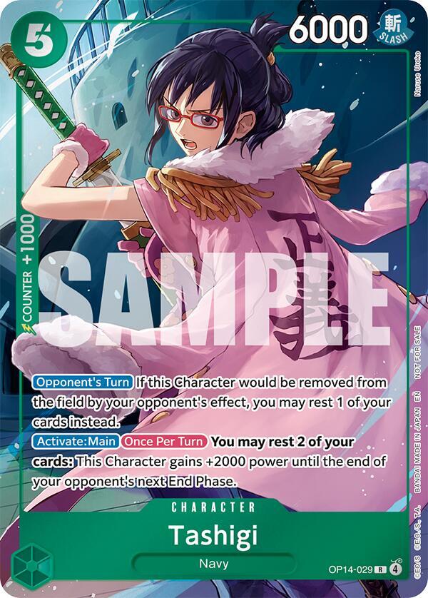 Tashigi (Dash Pack) - The Azure Sea's Seven - One Piece Card Game