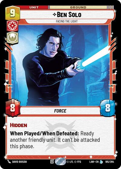 Ben Solo - Facing the Light card