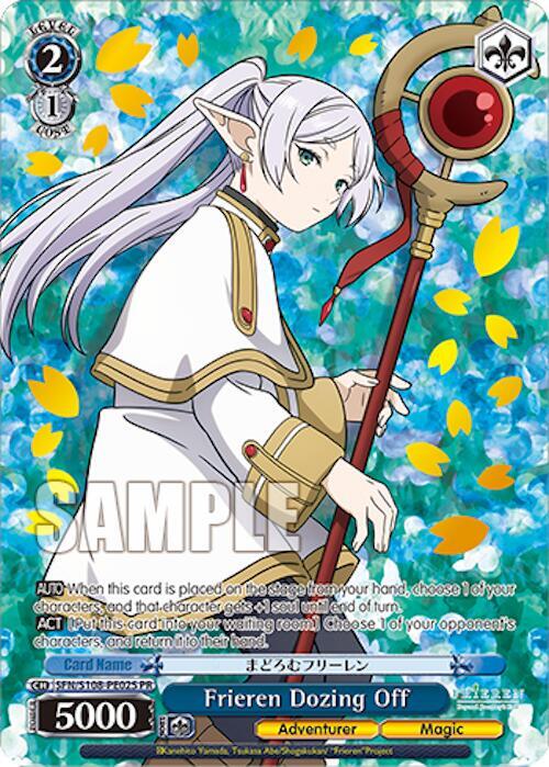 Frieren Dozing Off (Foil) - Bushiroad Event Cards - Weiss Schwarz