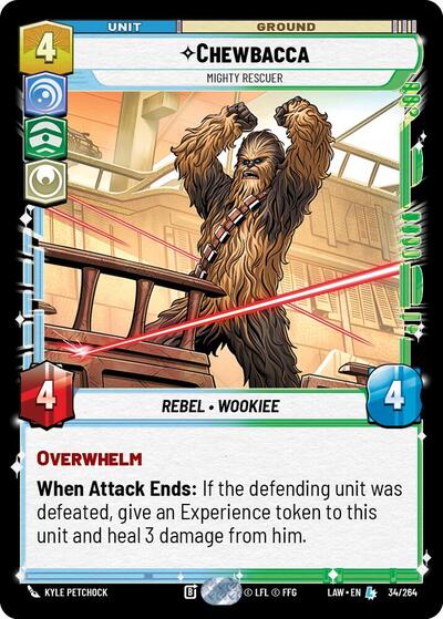Chewbacca - Mighty Rescuer card