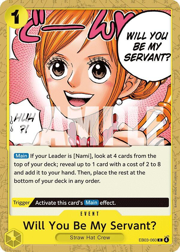 Will You Be My Servant? - Extra Booster: One Piece Heroines