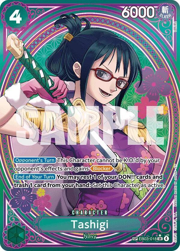 Schnabel Effects（Ps）カード＆缶バッジ Tashigi (SP) - Extra Booster: One Piece Heroines Edition - One