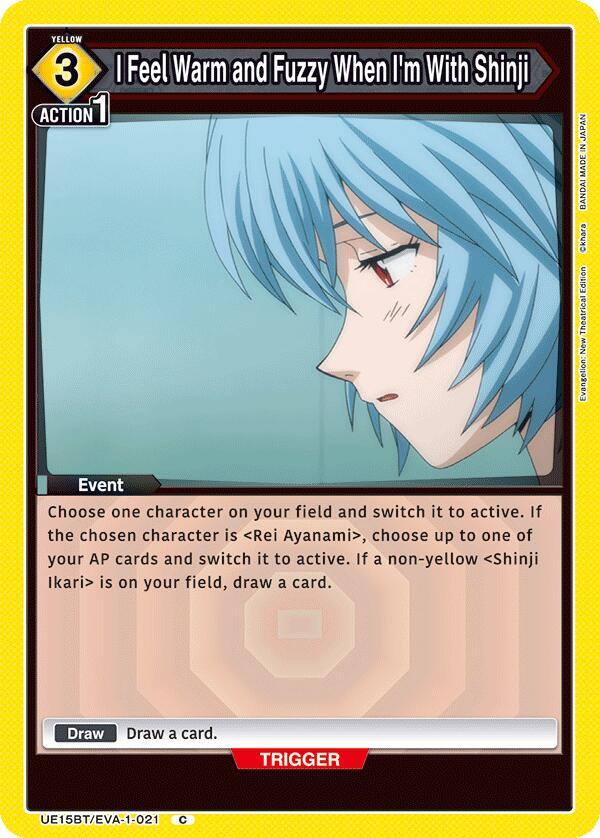 I Feel Warm and Fuzzy When I'm With Shinji - UE15BT: Evangelion