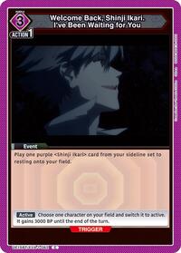 Welcome Back, Shinji Ikari. I've Been Waiting for You (UE15BT/EVA-1-062) card
