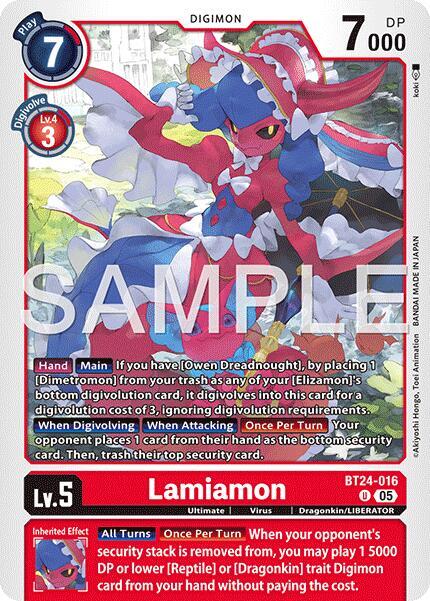 Lamiamon - Time Stranger - Digimon Card Game - TCGplayer.com