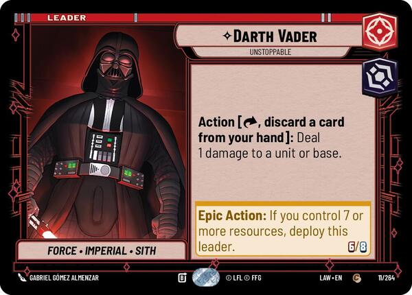 Darth Vader - Unstoppable - A Lawless Time - Star Wars: Unlimited