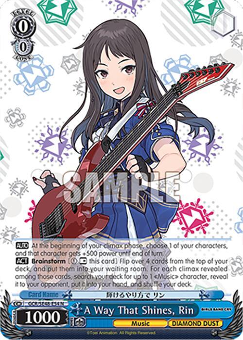 A Way That Shines, Rin - Girls Band Cry Premium Booster - Weiss
