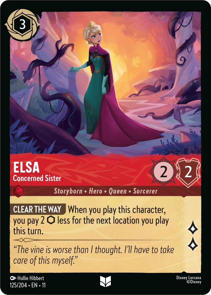 エルサ　エンチャ　ロルカナ　Winterspell Elsa - Concerned Sister - Winterspell - Disney Lorcana - TCGplayer.com