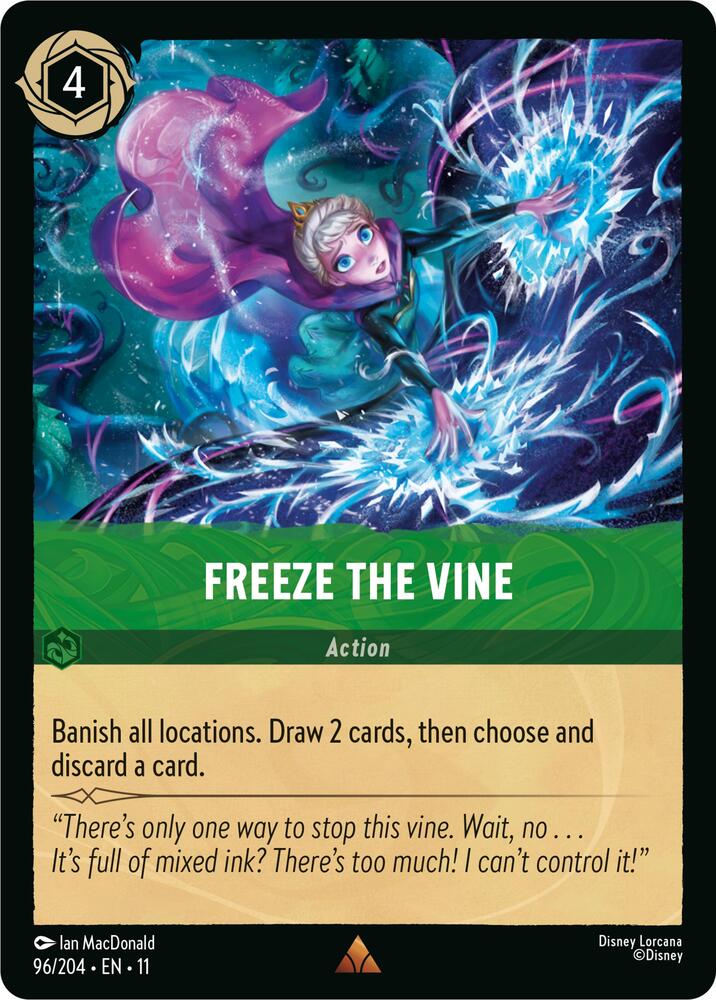ロルカナ　エルサ エンチャンテッド Freeze The Vine Freeze the Vine - Winterspell - Disney Lorcana - TCGplayer.com