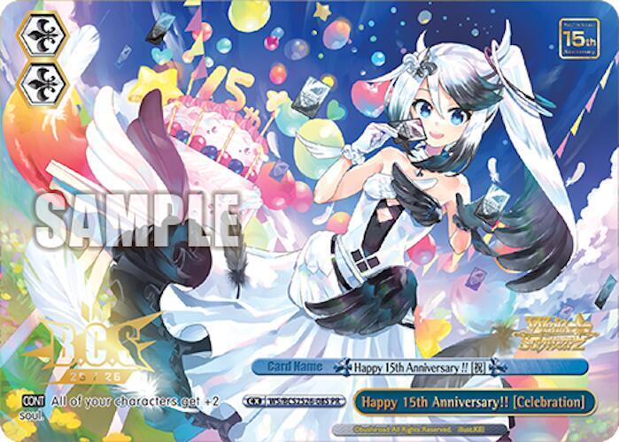 Happy 15th Anniversary!! [Celebration] (Foil) - Bushiroad Event