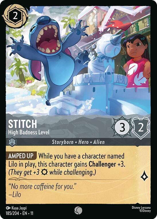 Stitch - High Badness Level - Winterspell - Disney Lorcana