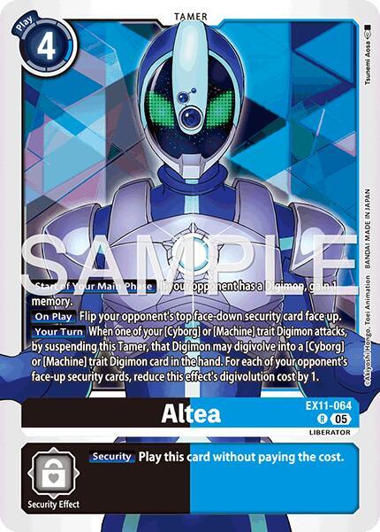 Digimon Trading Card Game Dawn of Liberator Rare Altea EX11-064