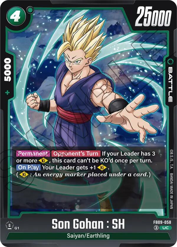 Son Gohan : SH - FB09-058 - Dual Evolution - Dragon Ball Super