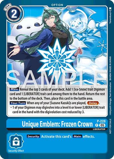 Unique Emblem Frozen Crown Dawn of Liberator Box Topper