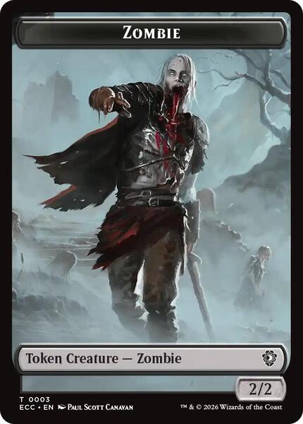 Zombie // Snake Double-Sided Token - Commander: Lorwyn Eclipsed