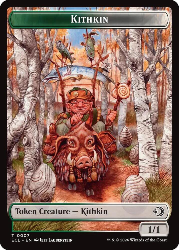 Kithkin // Treasure Double-Sided Token - Lorwyn Eclipsed - Magic