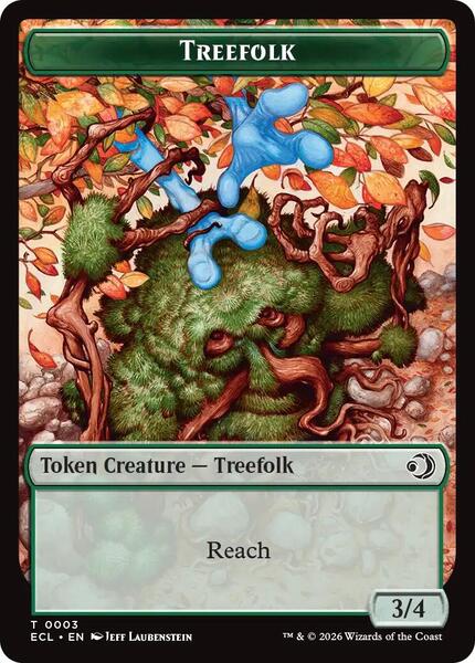 Treefolk // Goblin Double-Sided Token - Lorwyn Eclipsed - Magic