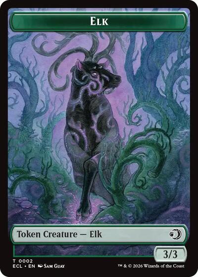 Elk // Emblem - Oko, Shadowmoor Scion Double-Sided Token