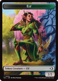 Elf // Treasure Double-Sided Token