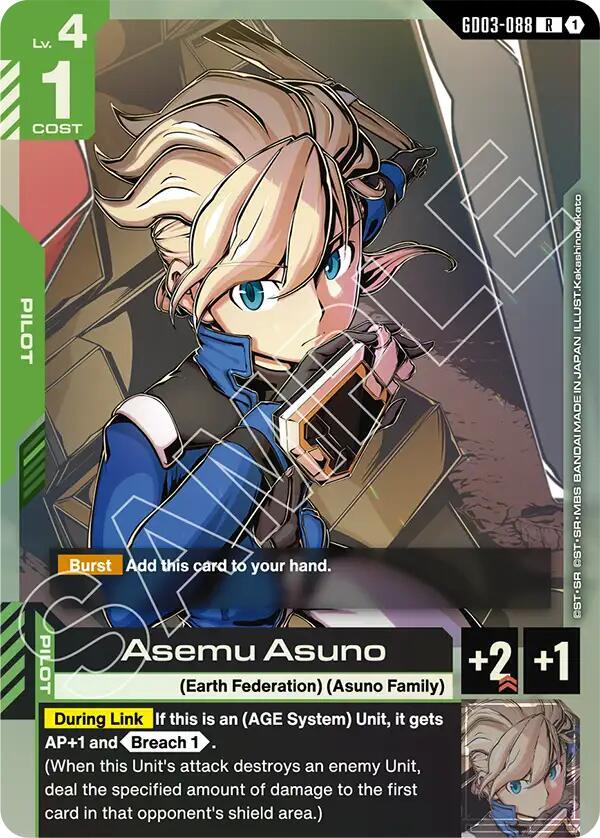 Asemu Asuno - Steel Requiem - Gundam Card Game - TCGplayer.com
