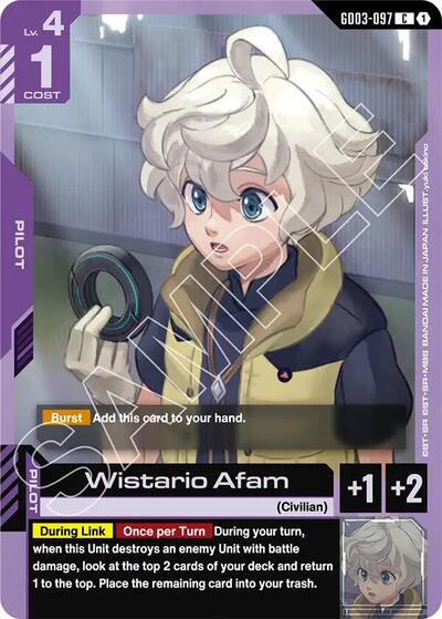 Wistario Afam Steel Requiem card price
