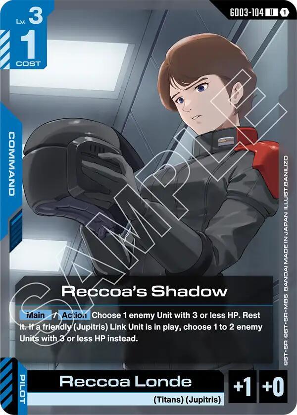 Reccoa's Shadow - Steel Requiem - Gundam Card Game - TCGplayer.com