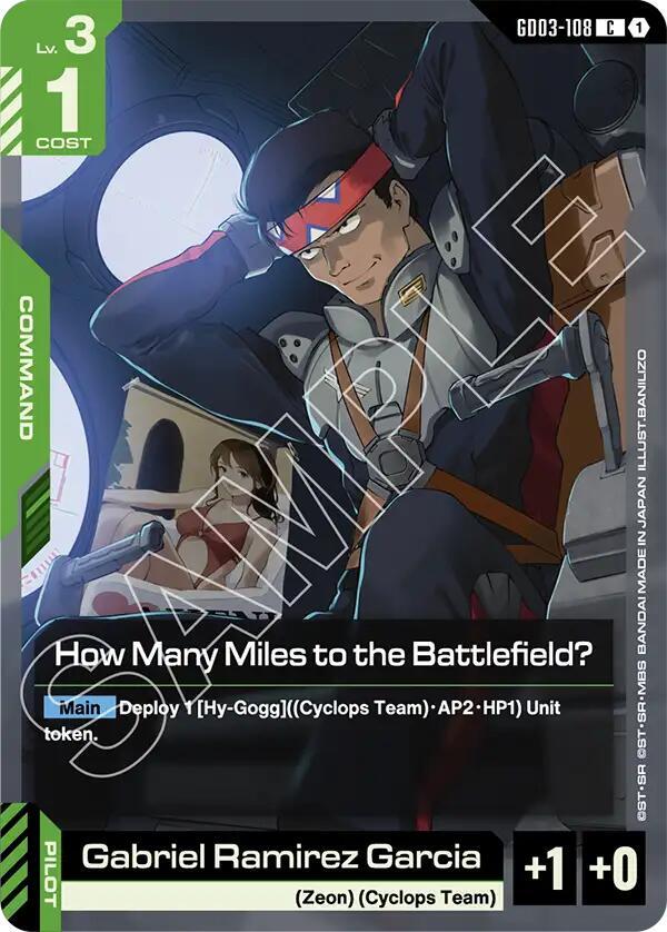 How Many Miles to the Battlefield? - Steel Requiem - Gundam Card