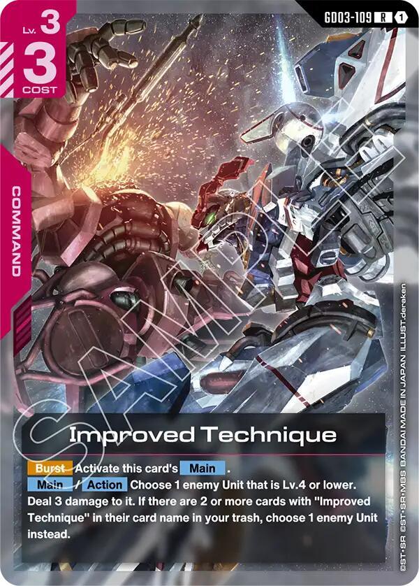 Improved Technique - Steel Requiem - Gundam Card Game - TCGplayer.com