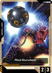 Red Gundam (T-018) - Steel Requiem - Gundam card